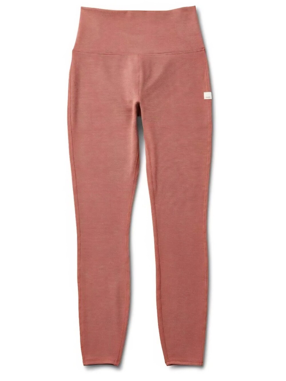Vuori Bayview Thermal Leggings Rosewood Waffle Knit Moisture Wicking Size Large - Picture 4 of 14